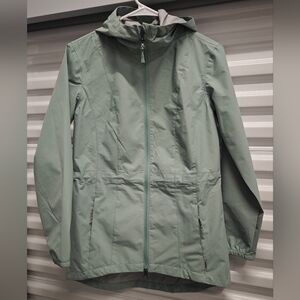 Avalanche Outdoor Ripstop Rain Jacket, Adjustable Anorak Rain Coat withZipper XS